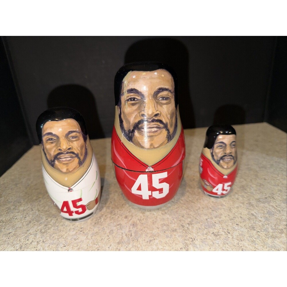 Ohio State Buckeyes Archie Griffin #45 Nesting Dolls Collectible Set